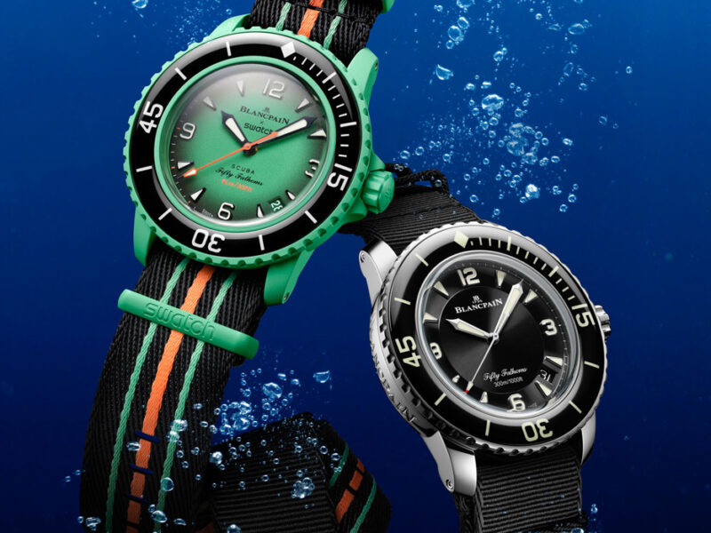 Blancpain x swatch bioceramic scuba fifty fathoms cheap luxury dive watch 51