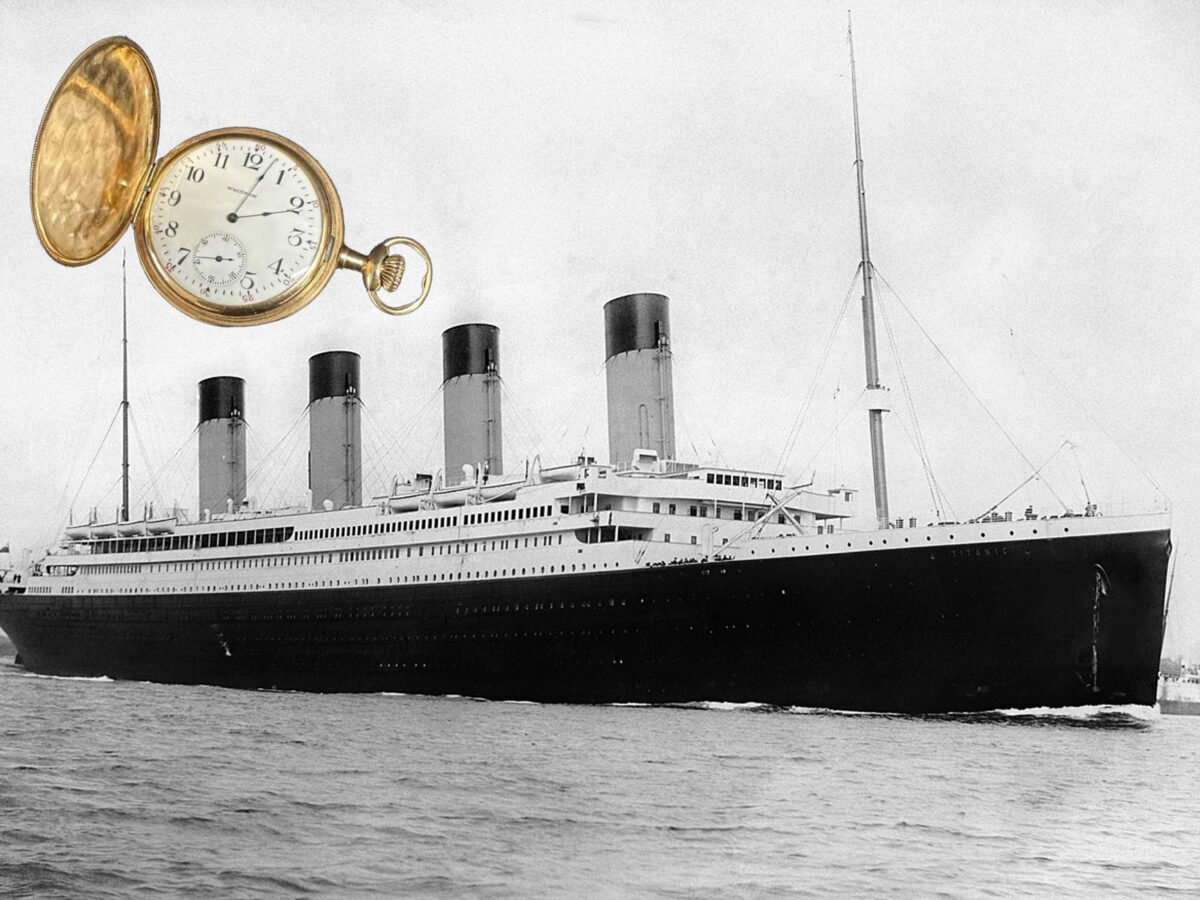 Ammetmxe titanic pocket watch
